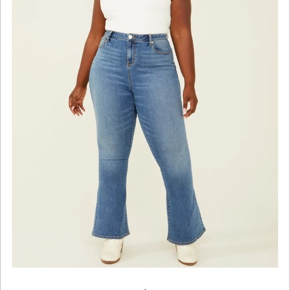 Arula Hattie Flare Jeans High Rise Flare NWT vintage wash - Picture 10 of 11